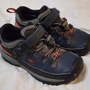 KEEN Little‎ Kids' Targhee Low Waterproof Hiking Shoes Sz 12C Navy